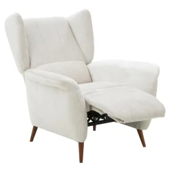 Fotel uszak z funkcją relaks kremowy BEO