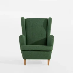 Fotel uszak zielony ESAL