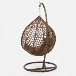 Fotel wiszący WALLANO II z brązowym siedziskiem