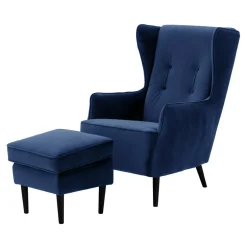 Fotel wypoczynkowy BOSTO niebieski