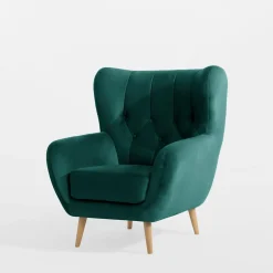 Fotel wypoczynkowy ciemnozielony KELSO