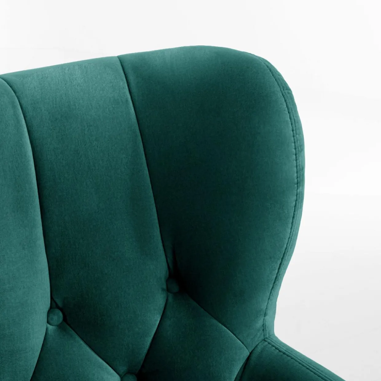 Fotel wypoczynkowy ciemnozielony KELSO