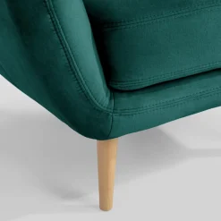 Fotel wypoczynkowy ciemnozielony KELSO