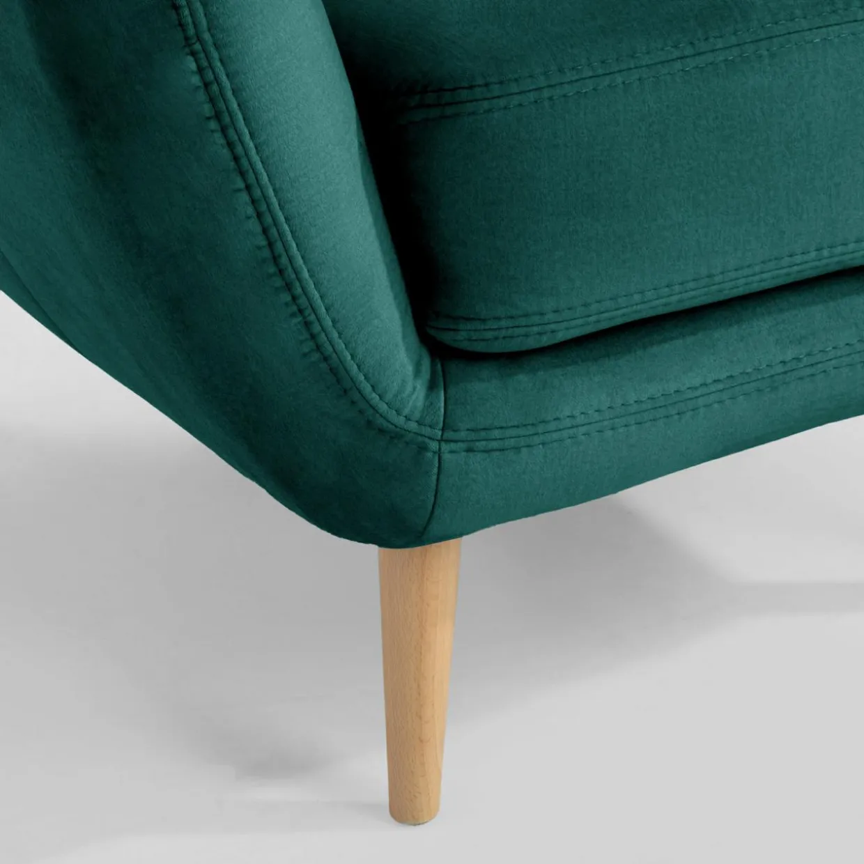 Fotel wypoczynkowy ciemnozielony KELSO