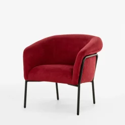 Fotel wypoczynkowy czerwony LEQREN