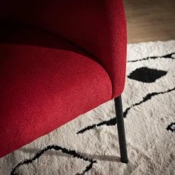 Fotel wypoczynkowy czerwony LEQREN