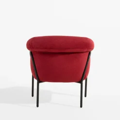 Fotel wypoczynkowy czerwony LEQREN