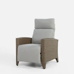 Fotel wypoczynkowy do ogrodu SOTTO brązowy