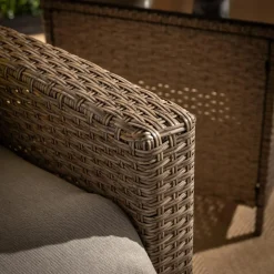 Fotel wypoczynkowy do ogrodu SOTTO brązowy