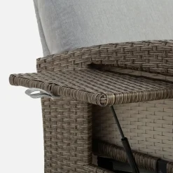 Fotel wypoczynkowy do ogrodu SOTTO brązowy