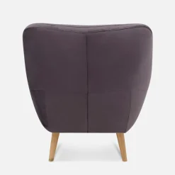 Fotel wypoczynkowy fioletowy SCANDI