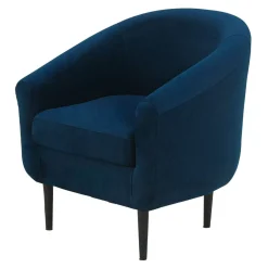 Fotel wypoczynkowy granatowy MILTON