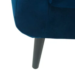 Fotel wypoczynkowy granatowy MILTON