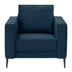 Fotel wypoczynkowy granatowy TERRA
