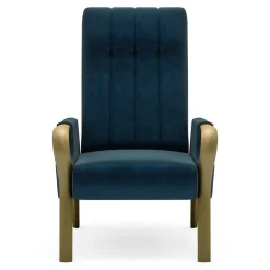 Fotel wypoczynkowy granatowy FACELIA II