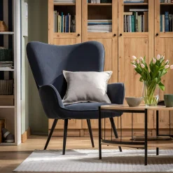 Fotel wypoczynkowy granatowy JAZAN