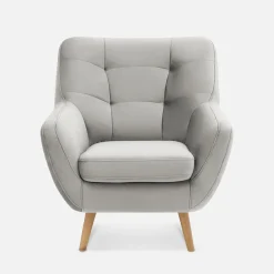 Fotel wypoczynkowy jasnoszary SCANDI
