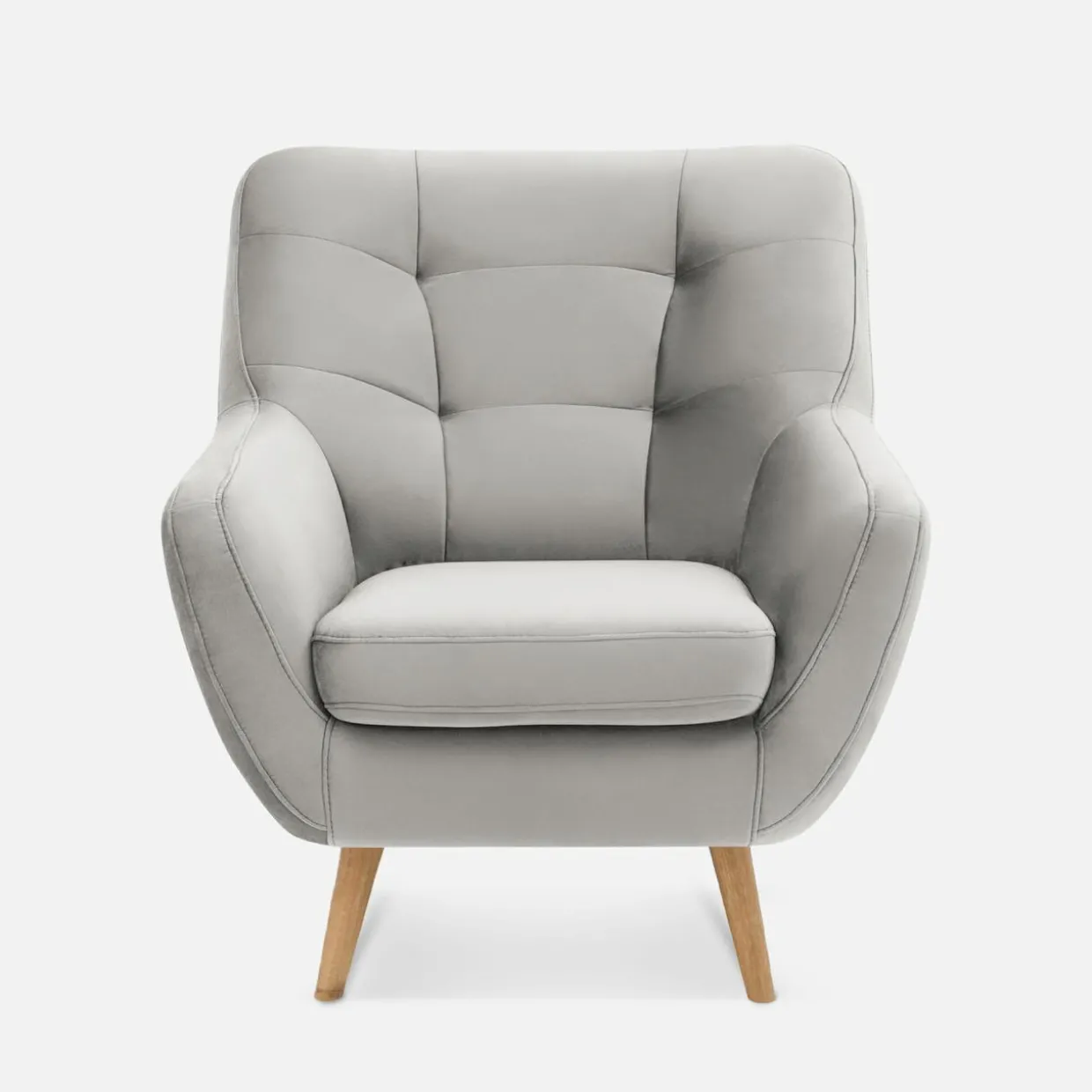 Fotel wypoczynkowy jasnoszary SCANDI