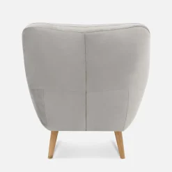 Fotel wypoczynkowy jasnoszary SCANDI