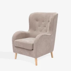 Fotel wypoczynkowy jasnoszary LINCOLN