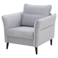 Fotel wypoczynkowy jasnoszary COSIMO