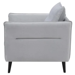 Fotel wypoczynkowy jasnoszary COSIMO