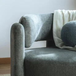 Fotel wypoczynkowy MAFELE szaroniebieski