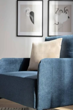 Fotel wypoczynkowy MANILI niebieski