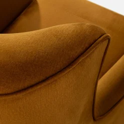 Fotel wypoczynkowy musztardowy CARY