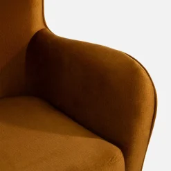 Fotel wypoczynkowy musztardowy CARY