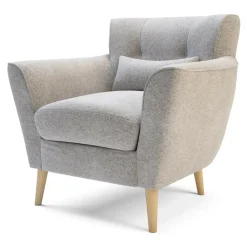 Fotel wypoczynkowy szary TEDDY