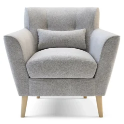 Fotel wypoczynkowy szary TEDDY