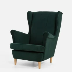 Fotel wypoczynkowy uszak ciemnozielony LUCEK