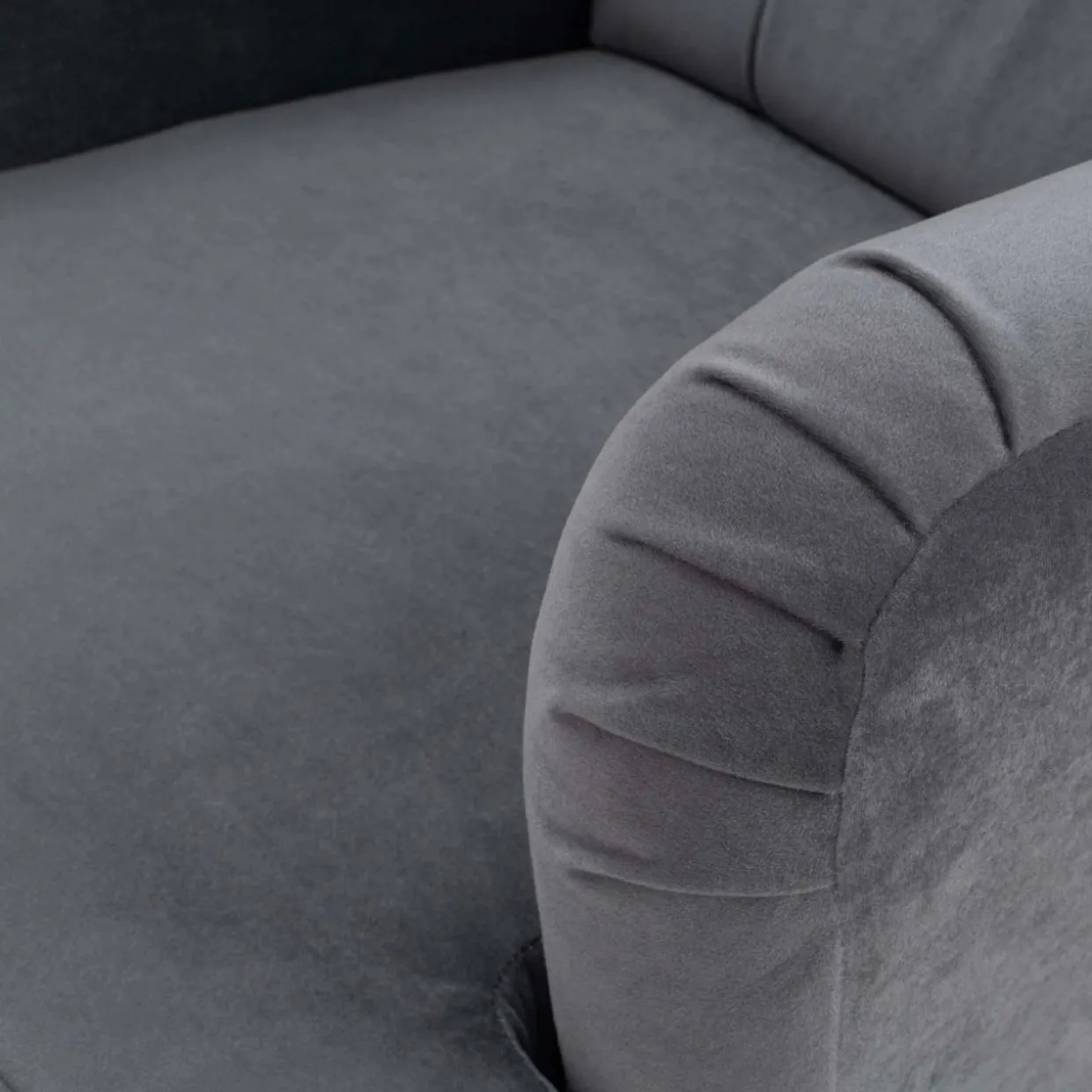 Fotel wypoczynkowy uszak szary ASEL