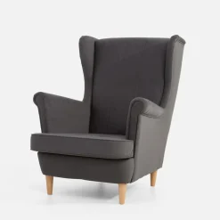 Fotel wypoczynkowy uszak szary LUCEK