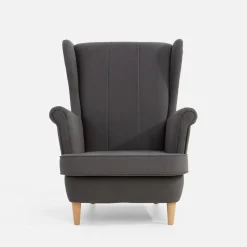 Fotel wypoczynkowy uszak szary LUCEK