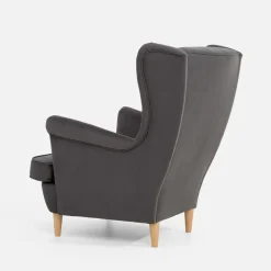 Fotel wypoczynkowy uszak szary LUCEK