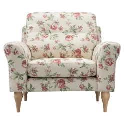 Fotel wypoczynkowy w róże ROSE