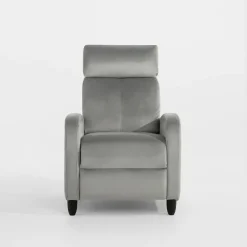 Fotel wypoczynkowy z funkcją relaks szary KATINIO