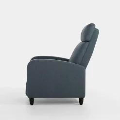 Fotel wypoczynkowy z funkcją relaks niebieski KATINIO