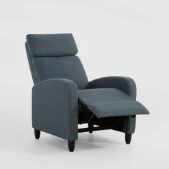 Fotel wypoczynkowy z funkcją relaks niebieski KATINIO