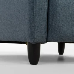 Fotel wypoczynkowy z funkcją relaks niebieski KATINIO