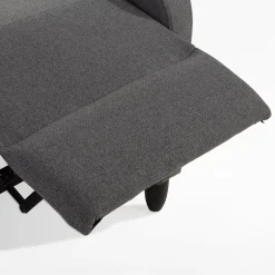 Fotel wypoczynkowy z funkcją relaksu ciemnoszary KATINIO