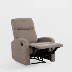 Fotel wypoczynkowy z funkcją relaks KANO jasnobrązowy