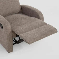 Fotel wypoczynkowy z funkcją relaks KANO jasnobrązowy