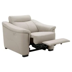 Fotel z funkcją relaks beżowy BARCELONA