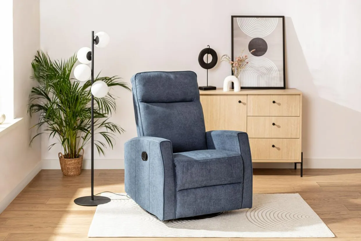 Fotel z funkcją relaks obrotowy ZANBA