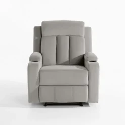 Fotel z funkcją relaks szary KAVERNO SOLO