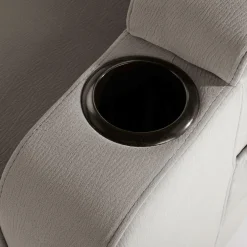 Fotel z funkcją relaks szary KAVERNO SOLO