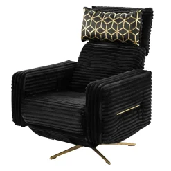 Fotel z funkcją relaks sztruksowy BODRUM